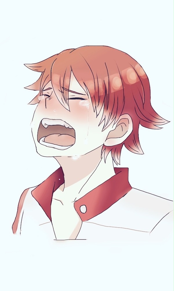【泣いて】