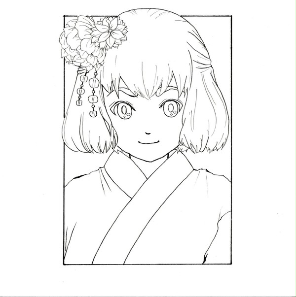 塗り用線画