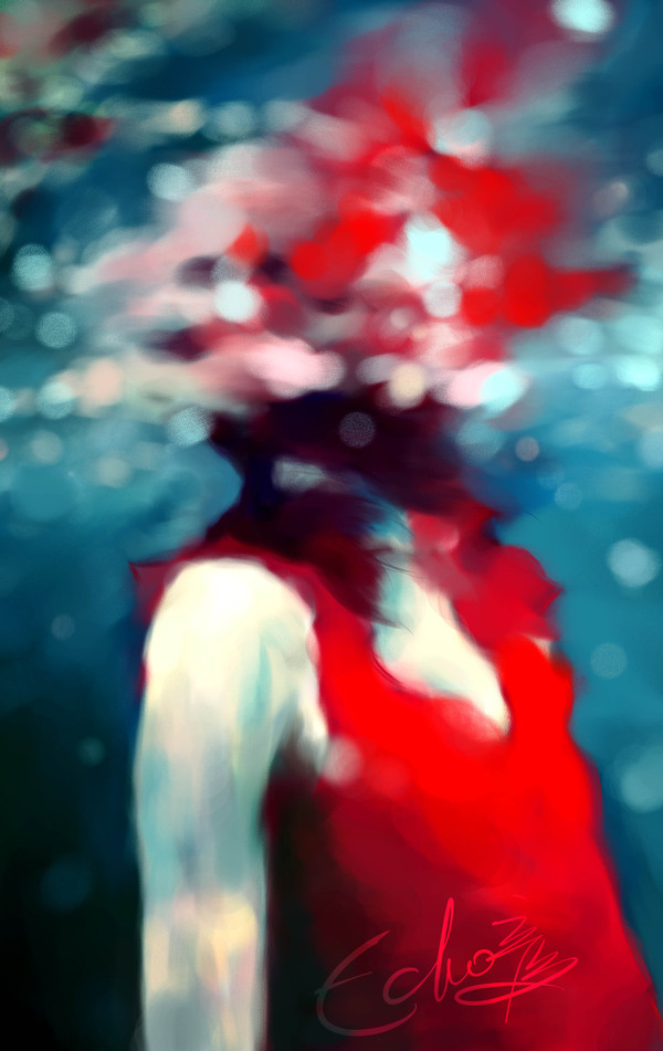 under the water