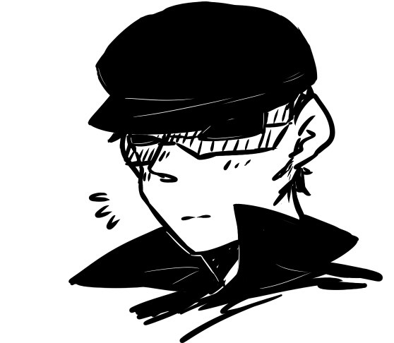 ブラック・マスク落書き