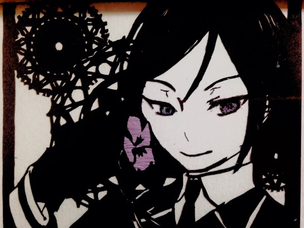 切り絵【薬研藤四郎】