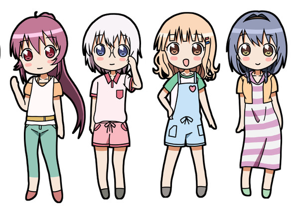 ゆるゆりなちゅやちゅみ！キーホルダー生徒会