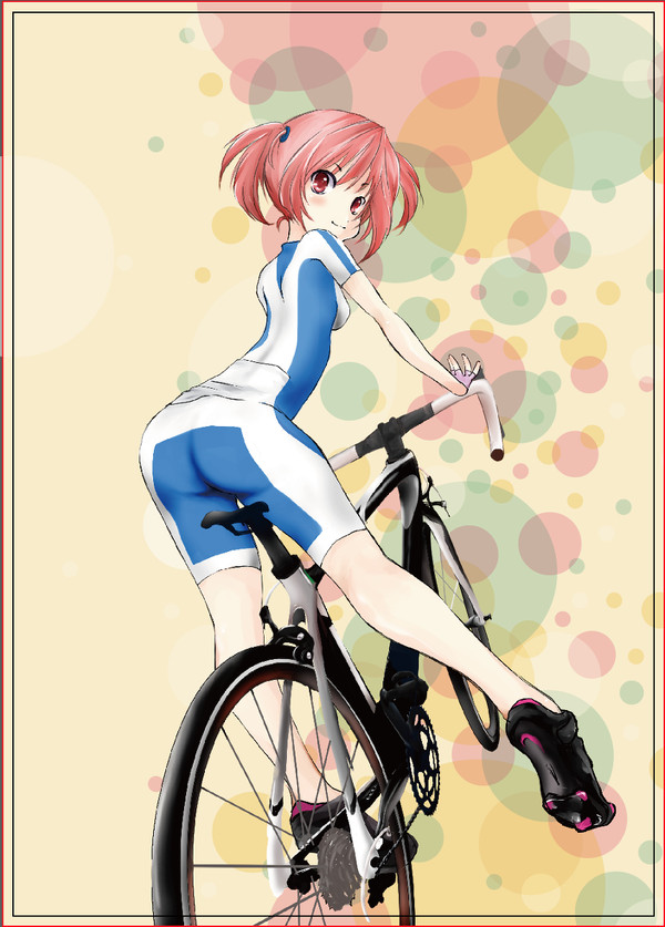 ロードバイクと女子