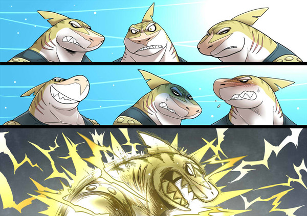 Emotion of shark