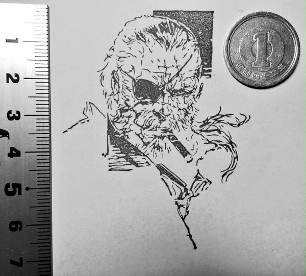 消しゴムはんこ MGSⅤ スネーク