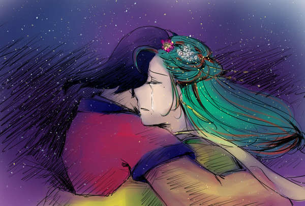 巻ちゃんの誕生日かつ七夕なので東巻♀で織姫と彦星