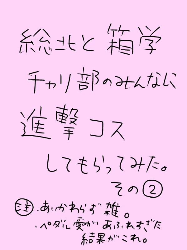 総北と箱学のチャリ部のみんなに進撃コスしてもらってみた。その２