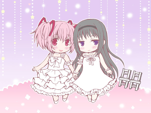 ほむまど　白ワンピ