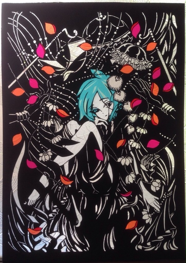 切り絵 宝石の国よりフォスフォフィラト