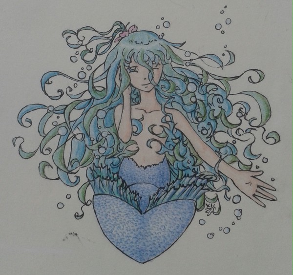Blue mermaid