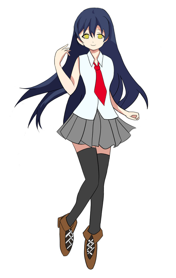 海未ちゃん色塗り途中・・・
