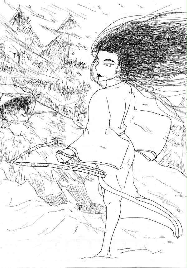 【妖怪伝承お題絵】シッケンケン