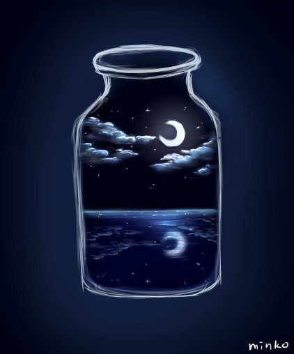 ビンの中の夜