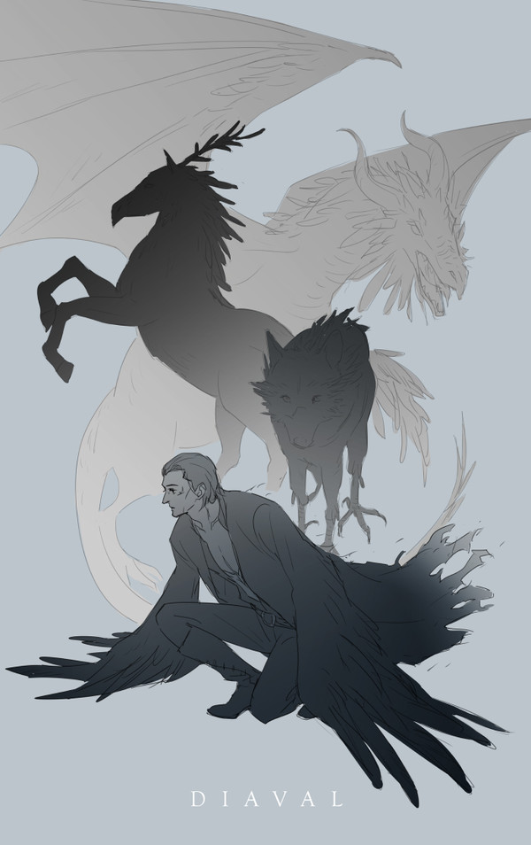 Maleficent & Diaval