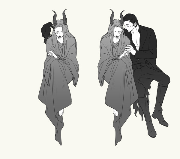 Mistress and her Raven