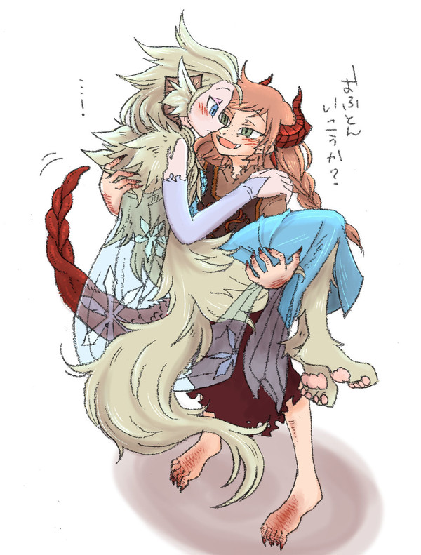 半獣姉妹を描かせていただきました