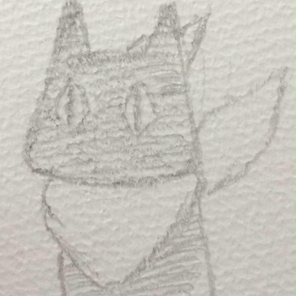 遠目でみるねこ