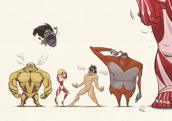 Attack on Titan: main titans