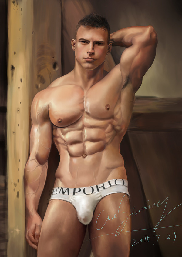 男体模写9