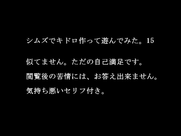 キドロでシムズ2してみた【15】