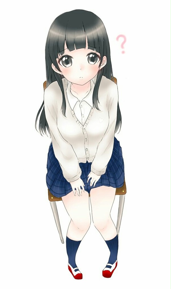 上目遣いの女の子