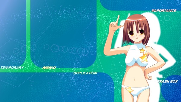 【機能性重視壁紙】水着っ娘