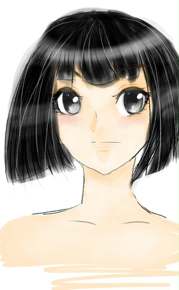 黑发少女