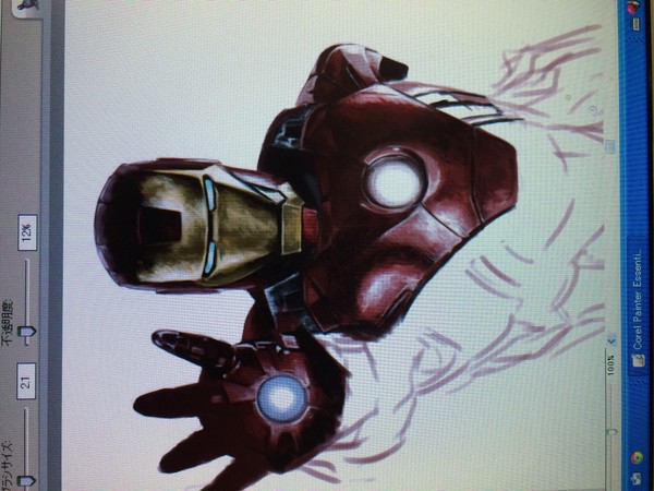 アイアンマン 描きかけ2