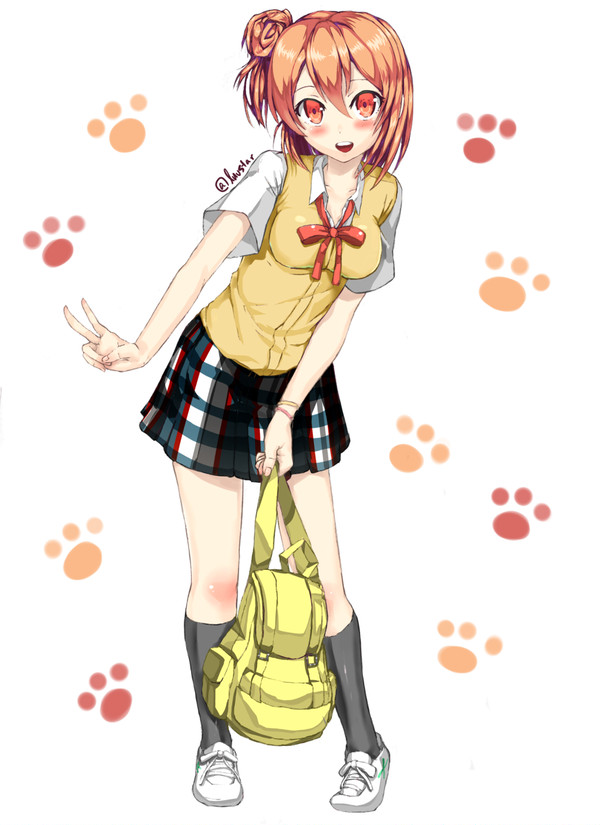 由比ヶ浜 結衣を描いてみました