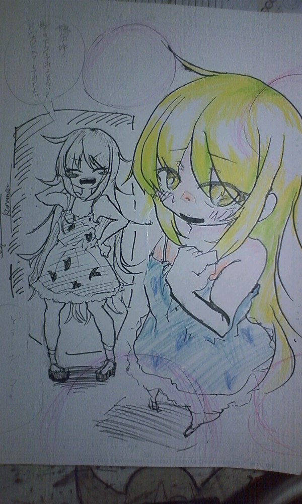 髪の毛を下ろした皐月ちゃん
