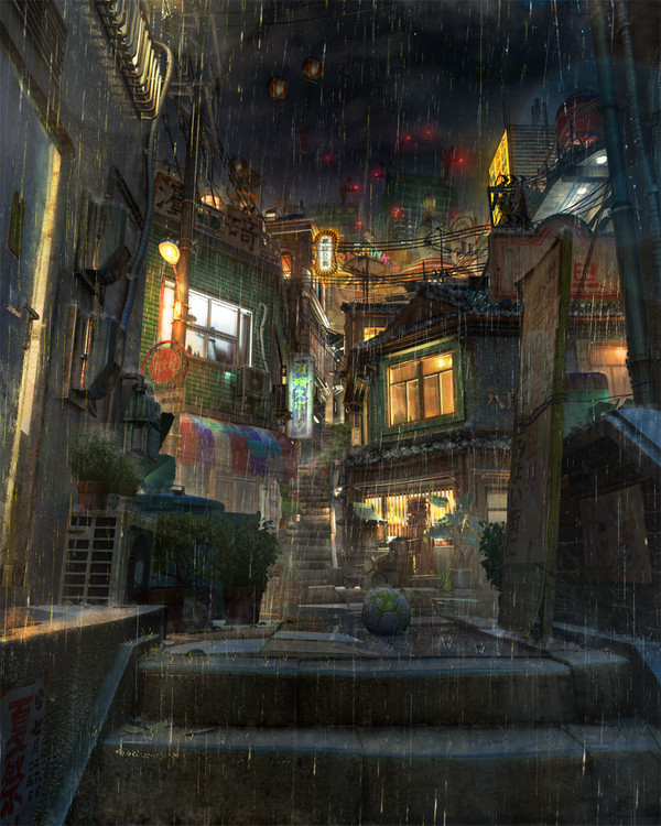 Old town(rain)