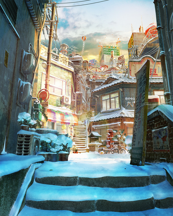 Old town(snow)