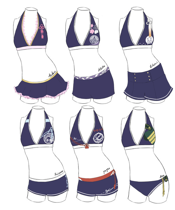 刀剣乱舞ビキニ全身デザイン