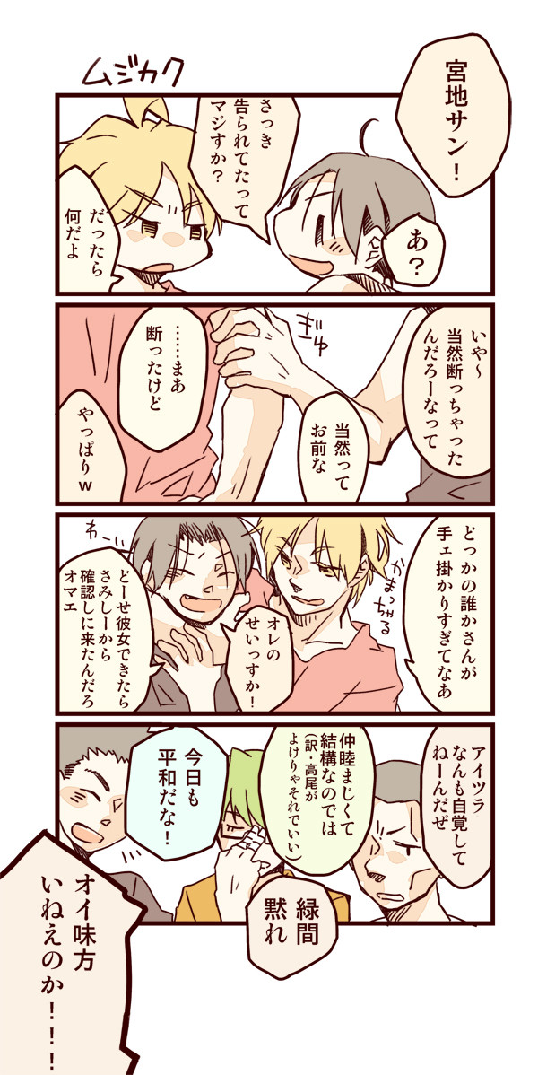 【腐／宮高】自覚のないひとたち