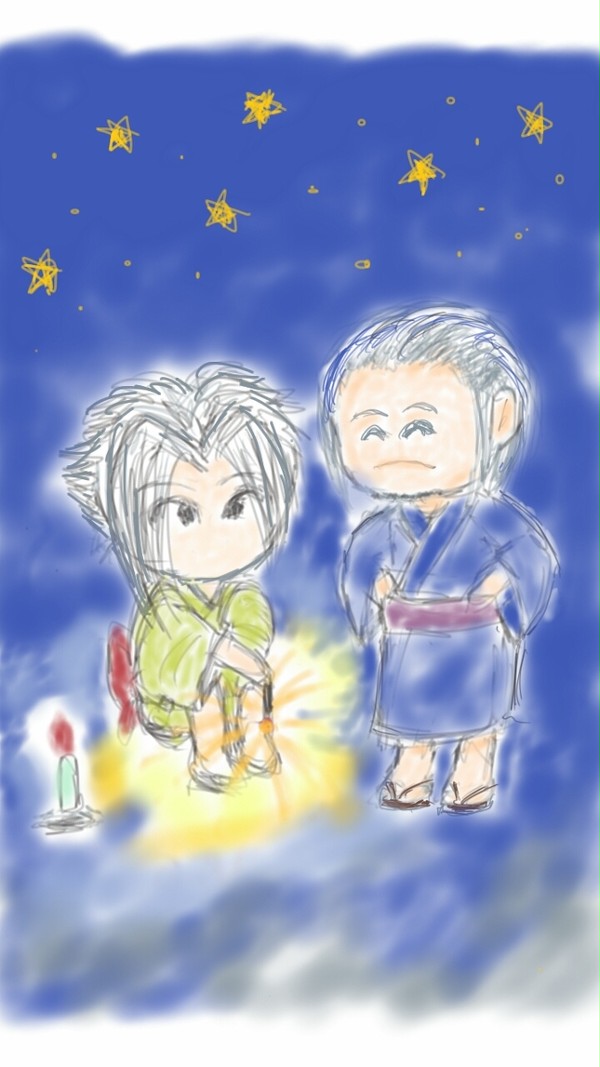 アンジールと花火