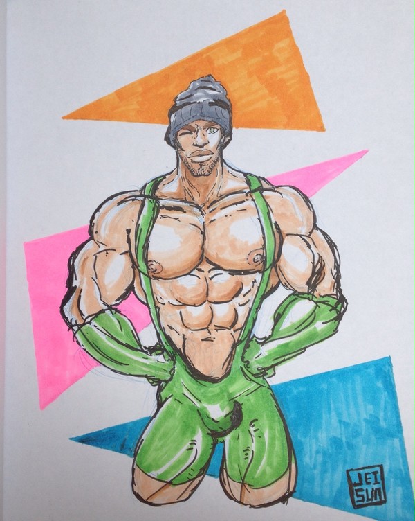 Sexy wrestler