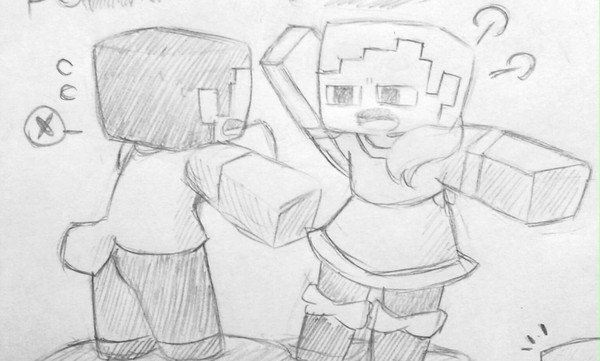 衝動的マインクラフト落書き 雑注意!