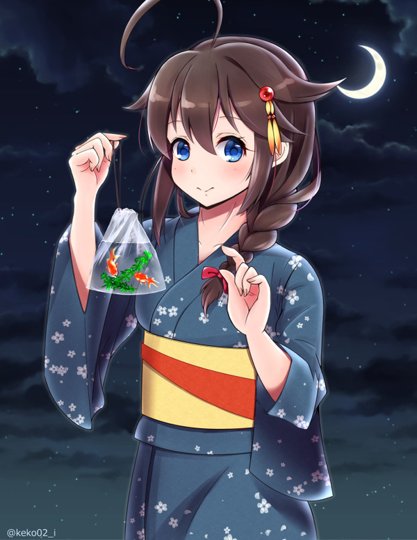 お祭り帰りの時雨ちゃん