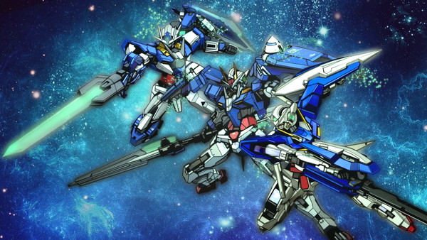 ガンダムエクシア&ダブルオーガンダム&ダブルオークアンタ