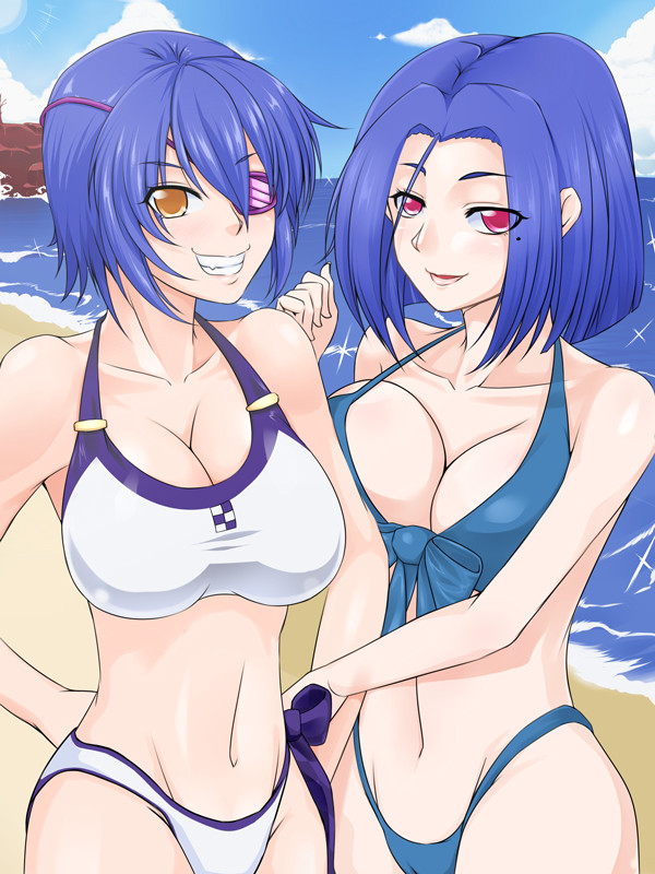 天龍田と海に来ました
