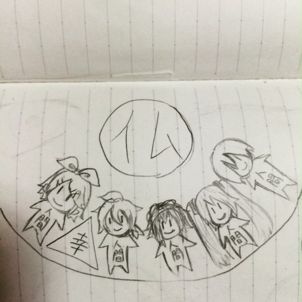 幸福列車に乗ろうを描いてみた