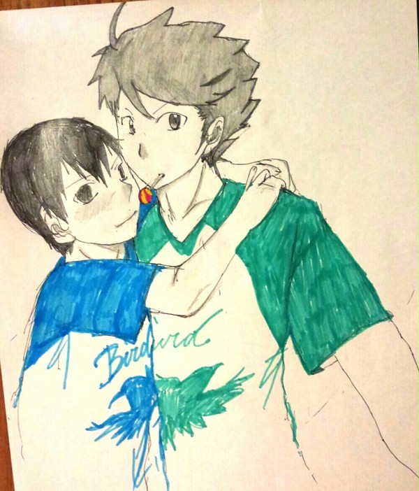 【HQ!!】。。及影。。暑いけど、くっつきたい。