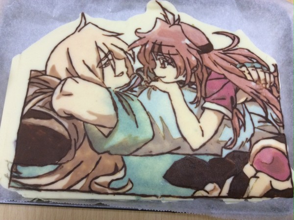 ガウリナコースターで痛チョコ作ってみた
