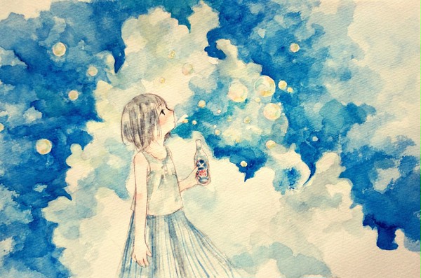夏の息をふきかけて