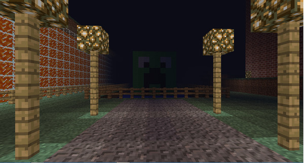 Minecraft　　夜中の巨大匠