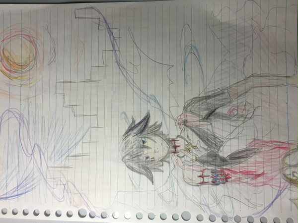 ラクガキ×アナログ×色鉛筆