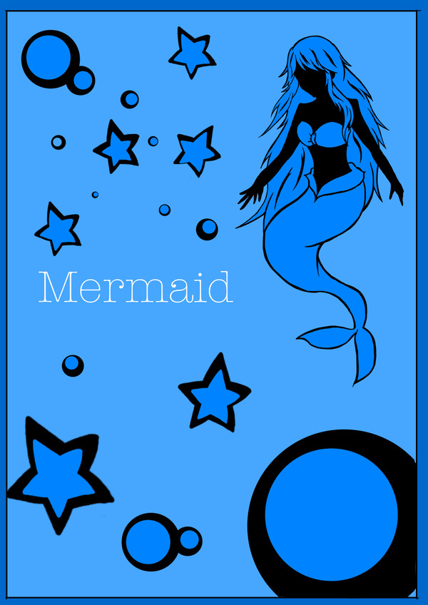 人魚姫・シルエット風