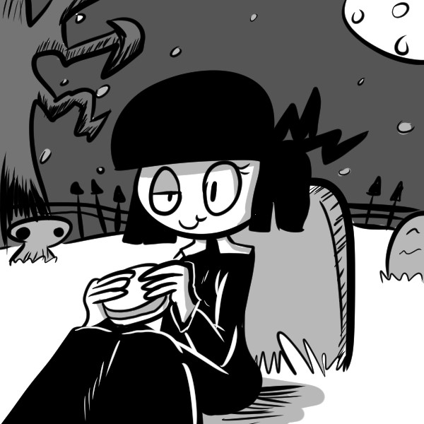 creepy susie eats burger