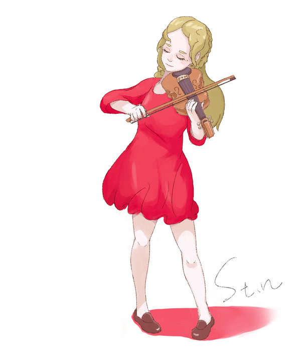 拉小提琴的女孩