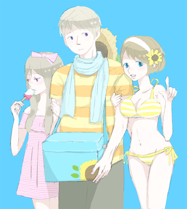 夏のルーシ一家